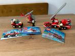 3x lego brandweer auto 6511 helikopter 6531 ladderwagen 6593, Complete set, Ophalen of Verzenden, Lego, Zo goed als nieuw