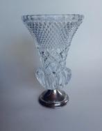 Midcentury vintage kristallen vaas, Ophalen of Verzenden