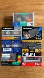 Diverse merken oa. Maxell/PDM type I en II cassette bandjes, Ophalen of Verzenden, Nieuw in verpakking, Overige genres, 2 t/m 25 bandjes