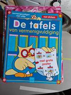 De tafels van vermenigvuldiging met grote poster, Ophalen of Verzenden, Alpha, Zo goed als nieuw, HBO