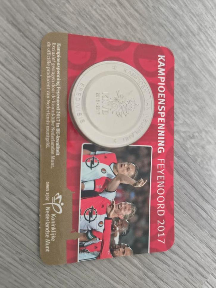 Feyenoord Kampioenspenning 2017 BU Coincard, Verzamelen, Sportartikelen en Voetbal, Nieuw, Feyenoord, Ophalen of Verzenden