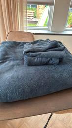 Optidee Optipluche Petrol kleur 240x220 + kussenslopen, Blauw, Dekbedovertrek, Tweepersoons, Ophalen of Verzenden
