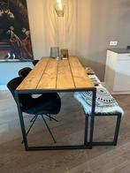 Eethoek: Tafel, Bankje & 3 Stoelen, Ophalen, Gebruikt