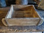Te koop dubbele steenmal, Ophalen, Zo goed als nieuw, Rechthoekig, Hout