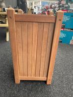 Bloembak 37x37x70cm Java teak, Ophalen, Minder dan 60 cm, Vierkant, Nieuw