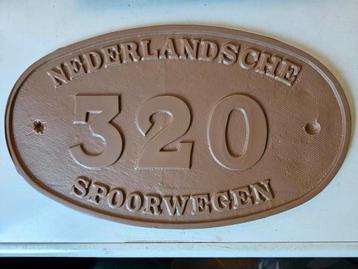 lok plaat 320 kunststof  per stuk NS SPOORWEGEN beschikbaar voor biedingen