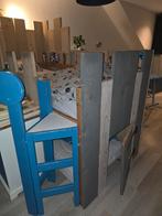 Bed kasteel halfhoogslaper, Ophalen, Gebruikt, Lattenbodem, 70 tot 85 cm