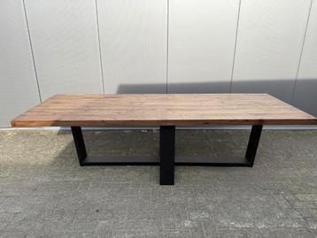300CM!!! Massief Rustiek Eiken Eettafel beschikbaar voor biedingen