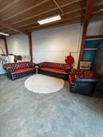 Oxblood rood chesterfield bankstel set 3-2-1 zits bank, 2871SK, Klassieke, Mariansoliak8@gmail.com, Ophalen of Verzenden