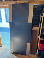 Zwarte houten binnen opdekdeur inclusief kozijnen NIEUW, Ophalen, 80 tot 100 cm, Binnendeur, Nieuw