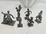 Vintage Selangor Pewter Figuren - Set van 7, Ophalen