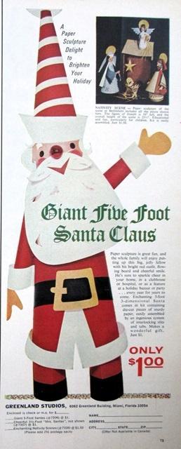 6 vintage reclames kerst 1935-71 Santa kerstman Christmas, Diversen, Kerst, Ophalen of Verzenden
