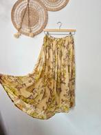 Zwierige vintage Italiaanse rozenprint rok M-L, Vintage, Ophalen of Verzenden, Zo goed als nieuw, Maat 42/44 (L)