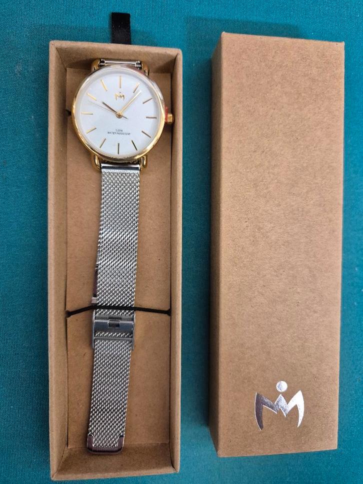 Crown horloge, Sieraden, Tassen en Uiterlijk, Horloges | Dames, Nieuw, Polshorloge, Overige merken, Staal, Staal, Ophalen