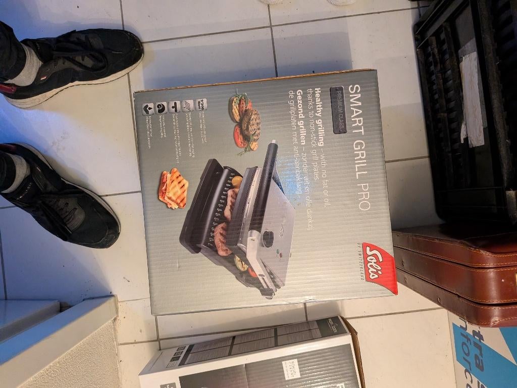 Solis Smart Grill Pro, Witgoed en Apparatuur, Contactgrills, Ophalen, Zo goed als nieuw