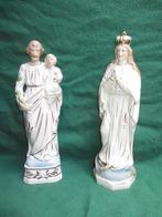 antieke Porceleinen maria en jozef beelden 32,5cm hoog, Ophalen of Verzenden