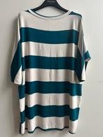 LUMINA shirt streep petrol/offwhite mt. TU, Kleding | Dames, Prato, Italie, LUMINA, -, Verzenden