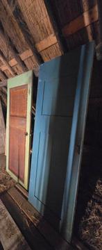 Oude authentieke paneeldeuren 3 st., Doe-het-zelf en Verbouw, Deuren en Horren, Gebruikt, Binnendeur, Ophalen of Verzenden, 200 tot 215 cm