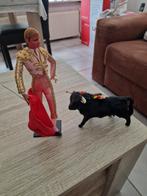 Uit spanje afkomstige stier met poppetje, Verzamelen, Ophalen of Verzenden