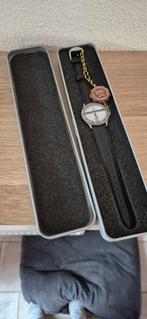 Vintage wmc horloge, Overige merken, Leer, Staal, Polshorloge