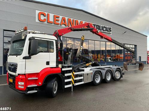 MAN TGS 35.440 8x4 HMF 16 Tonmeter Z-kraan (bj 2012), Auto's, Vrachtwagens, Te koop, ABS, Achteruitrijcamera, Airconditioning