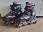 New Sports skeelers maat 35-38 verstelbaar zwart met roze, Overige merken, Verstelbaar, Inline skates 4 wielen, Gebruikt