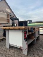 Zware Werkbank met Bankschroef, Doe-het-zelf en Verbouw, Werkbanken, Ophalen of Verzenden, Gebruikt, 170 cm of meer, Bankschroef