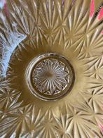 Glazen bowl set, geslepen met 6 glazen., Huis en Inrichting, Keuken | Servies, Ophalen of Verzenden, Overige stijlen, Glas, Schaal of Schalen