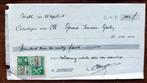 Twee uitgeschreven cheques Belgie met zegels, Verzenden, Overige typen