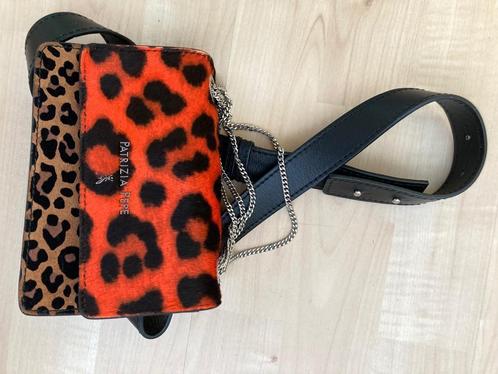Patrizia Pepe leren belt bag, leopard print, Sieraden, Tassen en Uiterlijk, Tassen | Damestassen, Zo goed als nieuw, Overige typen
