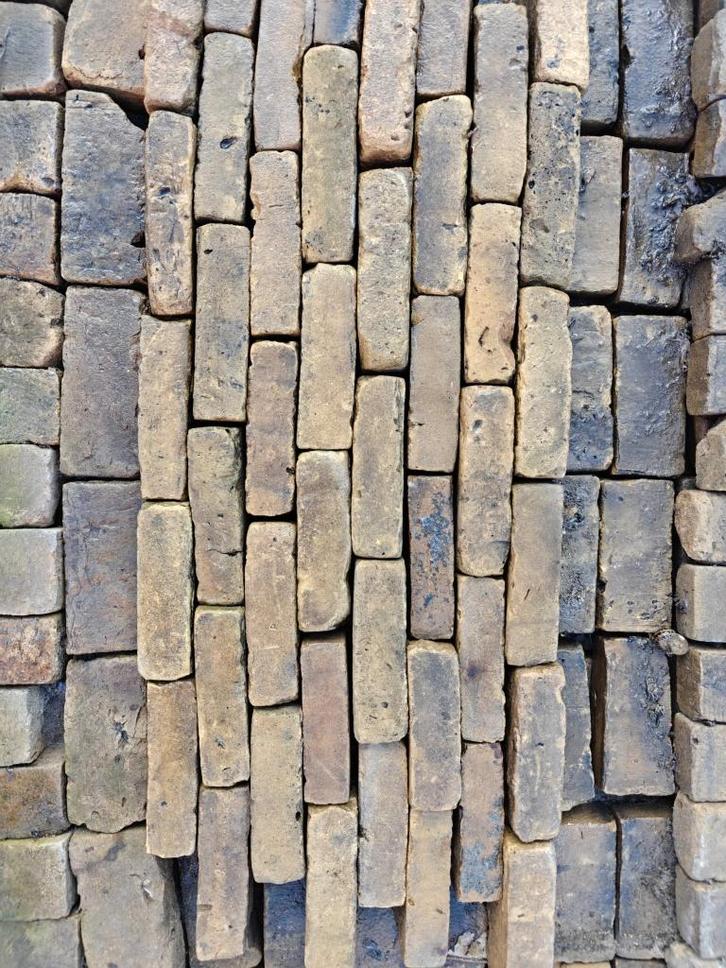 Friese Geeltjes 15x5 W6, Tuin en Terras, Tegels en Klinkers, Gebruikt, Klinkers, Keramiek, 5 tot 10 m², Ophalen