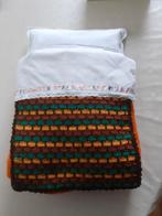Vintage poppenbed dekens en lakens: matras 60x35cm dekentje, Ophalen of Verzenden, Zo goed als nieuw, 100 cm of meer