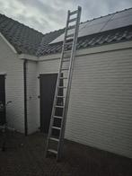aluminium ladder schuifladder 2 x 16 spots / treden, Ophalen, Gebruikt, Ladder, 4 meter of meer