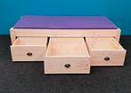 blank houten bed 90x 200 met laden, Ophalen, Gebruikt, 90 cm, Eenpersoons