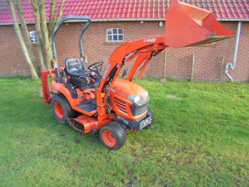 Kubota Bx 2350 diesel met voorlader , maaidek , palletvorken, Tuin en Terras, Zitmaaiers, Ophalen