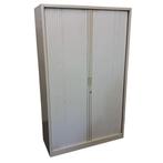 Roldeurkast Lichtgrijs 195 x 120 x 45, Huis en Inrichting, Kasten | Roldeurkasten en Archiefkasten, Gebruikt, 100 tot 150 cm, Ophalen of Verzenden