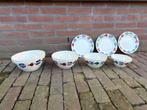 Boerenbont schalen-set + 3st boterhambord, Ophalen