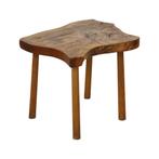 Rustieke Bijzettafel Wortelhout Boomstam Brutalist 54cm, Huis en Inrichting, Tafels | Bijzettafels, Minder dan 55 cm, Gebruikt