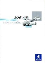 Brochure Peugeot 206 Quiksilver Juni 2004, Boeken, Ophalen of Verzenden, Gelezen, Peugeot