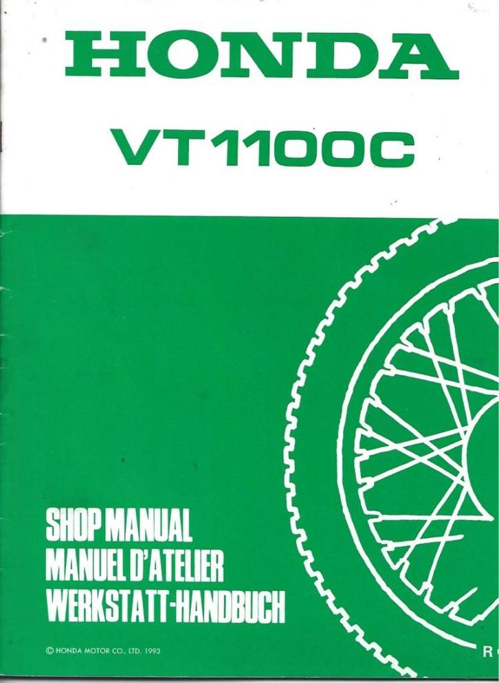 Honda VT1100 C Addendum aanvulling, Motoren, Handleidingen en Instructieboekjes, Honda, Ophalen of Verzenden