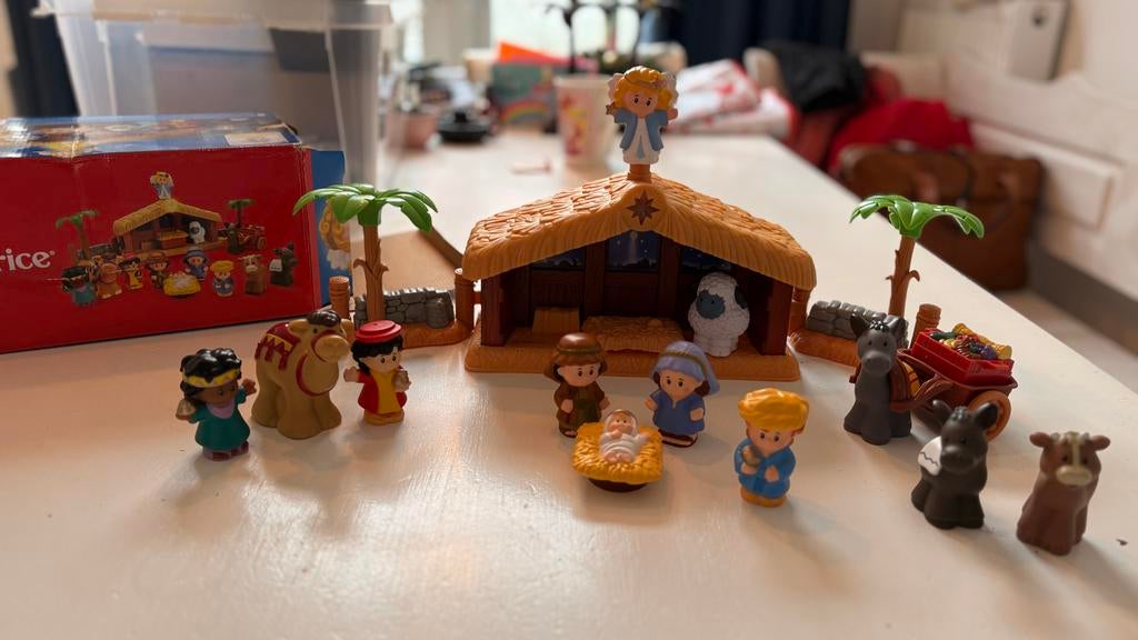 Little People Kerststal met Muziek, Kinderen en Baby's, Speelgoed | Fisher-Price, Ophalen, Gebruikt, Overige typen