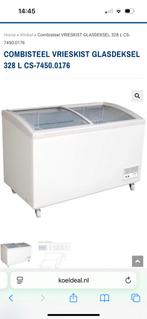 Combisteal vriezer glasdeksel wit, Ophalen, Zo goed als nieuw, Minder dan 60 cm