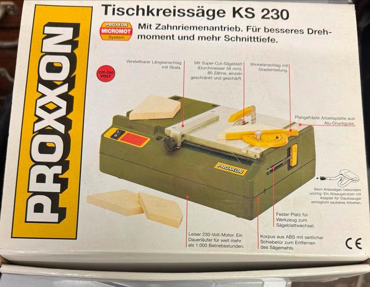 Proxxon KS 230 Tafelcirkelzaag - ongebruikt nieuw !, Hobby en Vrije tijd, Modelbouw | Overige, Nieuw, 1:50 tot 1:144, Ophalen of Verzenden