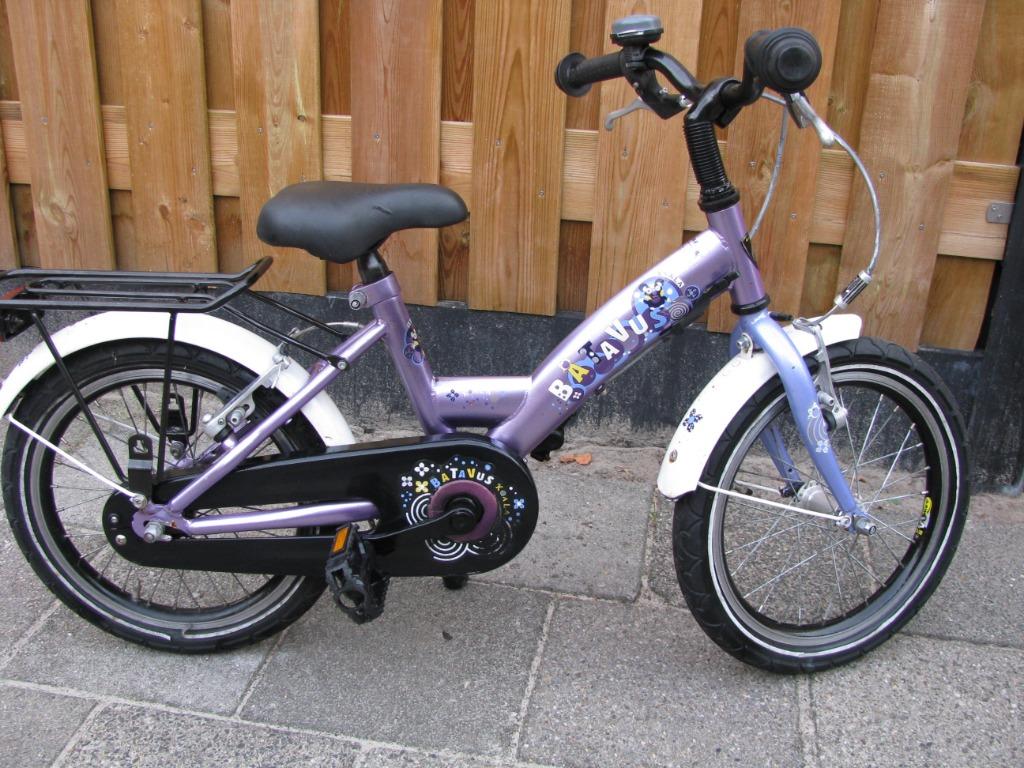 meisjesfiets Batavus Koala  16 inch., Fietsen en Brommers, Ophalen, Gebruikt, Handrem, Batavus.