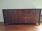 Dressoir donkerbruin, Huis en Inrichting, Kasten | Dressoirs, Ophalen, Gebruikt, 150 tot 200 cm, Langelijk / modern