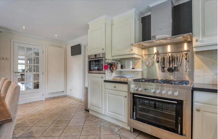 L-Keuken ter overname, Huis en Inrichting, Keuken | Complete keukens, Gebruikt, Hoekkeuken, Wit, Graniet of Steen, Ophalen