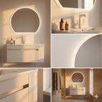 Saniclass Auro Badkamerspiegel - Indirect licht & verwarming, Ophalen, 100 tot 150 cm, Nieuw, 100 tot 125 cm