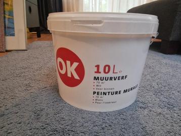 Verkoop OK 10L muurverf voor 70m2 beschikbaar voor biedingen