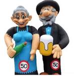 Sara en Abraham opblaaspop verhuur regio Barneveld, Ophalen, Zo goed als nieuw, Abraham of Sarah