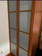 Kersenhout kledingkast, Huis en Inrichting, Kasten | Kledingkasten, Ophalen, 200 cm of meer, 50 tot 75 cm, Glas